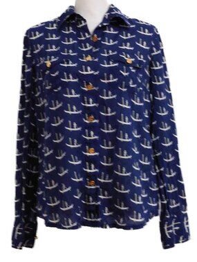 Tory Burch Gondolier Gondola Button Down Shirt